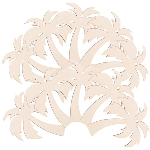 DIYEAH 20piezas Adorno De De Madera Sin Terminar Rodajas Para Pintar Para Manualidades De Bricolaje y Decoración Colgante De Fiesta