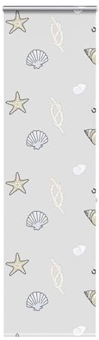 vidaXL Duschrollo mit Kassette 70x240 cm Stoffbreite 66 cm, Duschvorhang, Badewannenvorhang, Seitenzugrollo, Dusche Rollo, Badewannenrollo
