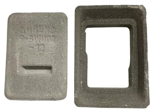 Kaminschieber Modell A Beton Reinigungsklappe Schornstein Kamin & Ofenversiegelung Schornsteinschieber Kaminreinigungsklappe Drosselschieber Rauchzugregulierung