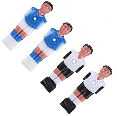 VOSAREA 4 Stück Tischfußball Figuren Hochwertigem Harz für Tischkicker Spieler Ersatzteile für Standard Fußballstangen, 11x4x2,5 cm