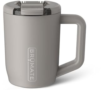 BrüMate Müv - 15oz 100% Leak Proof Insulated Coffee Mug with Handle & Lid - Stainless Steel Coffee Travel Mug - Double Walled Coffee Cup (Mocha)