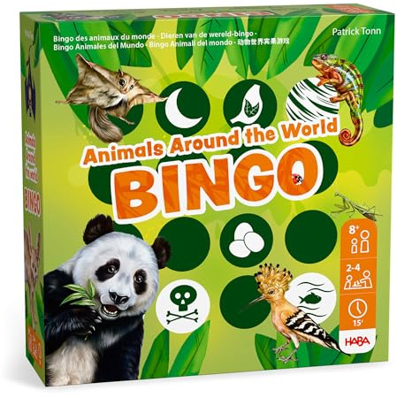 HABA Juego - Juego educativo de bingo Animals Around the World para niños