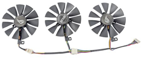 Kit de ventilador de repuesto para tarjeta gráfica compatible con ASUS ROG Strix GeForce RTX 2060 y 2070 Serie Super, OC, Advanced