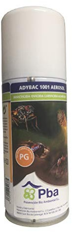 ADYBAC 1001 AEROSOL Insecticida, Ovicida, Larvicida y Acaricida, Descarga Total contra Insectos Rastreros, Voladores y Ácaros - 100ml