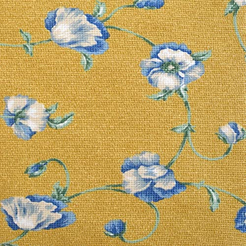 THEAILATI Sofabezug und Kissenbezug Poncho Flower 2-Sitzer Gabel-Senf