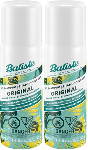 Batiste Shampoo, Champu Seco Original, 50 ml (Confezione da 2)