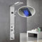 Gold 304 Stainless Steel Shower Panel Tower System with LED Waterfall Rainfall Shower Head Hand Shower 4 Jets and Bath Spout 6 Function