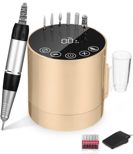 Ponceuse pour Ongles Professionnelle 35000 RPM, Ponceuse à Ongles, Ponceuse Ongles Electrique, Lime Ongles Électrique Machine