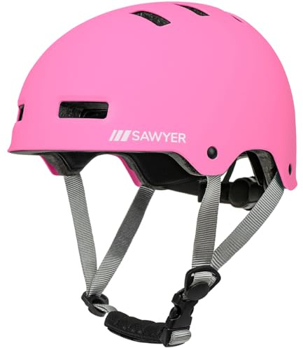 Sawyer Bikes - Casco Deportivo Ajustable (Niños y Adultos)