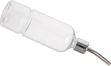 Toyvian Bouteille Eau pour Petits Animaux Acier Inoxydable Abreuvoir Automatique pour Hamster Lapin et Chinchilla Distributeur Eau sans Fuite pour Animaux de Compagnie