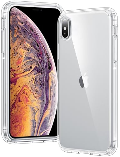 Voyahülle Clear Case for iPhone X/XS, Ultra Thin, Shockproof TPU Cover, Anti-Yellowing, Crystal Clear, Phone Case for Apple iPhone X/XS - Clear