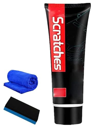 100ML Multipurpose Cooktop Cleaner, Scratch Free Stove Top Scratch Remover,Glass Ceramic Stove Top Cleaner, Removes Tough Stains, Dirt and Car Paint Scratch Repair, with Sponge