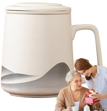Yuecjian te infusionsmugg | 360 ml bryggare vattenkokare kaffeflaska | te bryggningskopp – för män kvinnor älskare hemma arbetsplats kontor kaffe resa