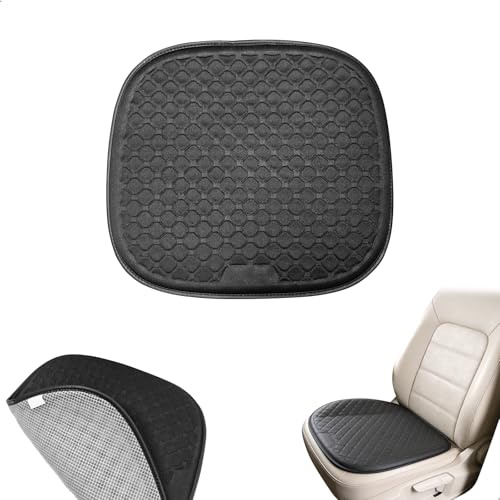 gexuamz Cojín 3D de Gel con Enfriamiento, Asiento Ortopédico Transpirable con Base Antideslizante, Alivia Dolor de Coxis y Lumbar para Silla, Coche, Camión (49x46cm, Negro)