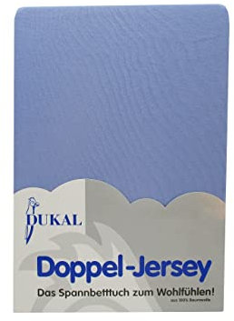 Dukal | Spannbettlaken oval für Kinderwagen Stubenwagen Wiegen Beistellbett | 32x78 – 36x80 cm | aus hochwertigem DOPPEL-Jersey | 100% Baumwolle | Farbe: blau