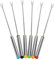6 Unids Tenedores para Fondue, 24cm Tenedores de Acero Inoxidable Tenedor de Frutas Tenedor de Postre para Tienda de postres