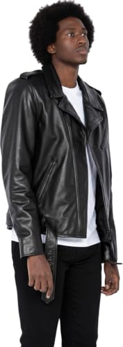 Schott nyc Hombre Lc1140blk Chaqueta de Cuero Not Applicable, Negro, Medium