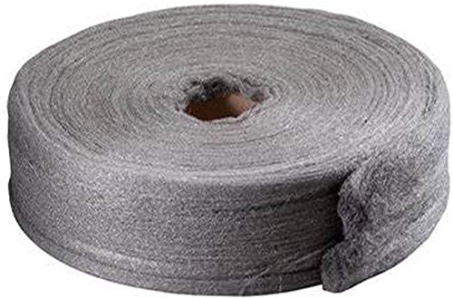 AConnet Stahlwolle der Güteklasse 0000, 2,3 kg Rolle, Stahlwolle für Reinigung, Vorbereitung und Pflege von Holz- und Metalloberflächen oder Fotografie.