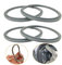 XBERSTAR 4pcs Rubber Gasket Juicer Seal Ring Parts for Nutri Bullet Nutribullet 900W Blender Gaskets Compatible with Nutri Bullet NB-101B 900W Blender/Juicer/Mixer/Extractor