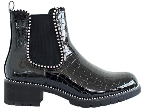 sole london WOMENS ANKLE CHELSEA STUDDED PLATFORM HEEL FASHION LADIES BOOTS SHOES SZ