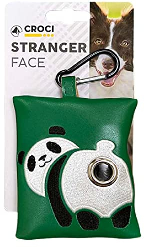 Croci Porta Sacchetti igienici per Cani | Mini Bag 10,5x8,5cm | Stranger Face Panda