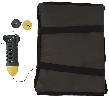 Carp Fishing Unhooking Mat, 31.5 X 13.8in Portable Foldable Fishing Unhooking Mat with Bait Cage, 3 Fold Design Fishing Landing Mat Carp Fishing Accessories for Fathers, Friends