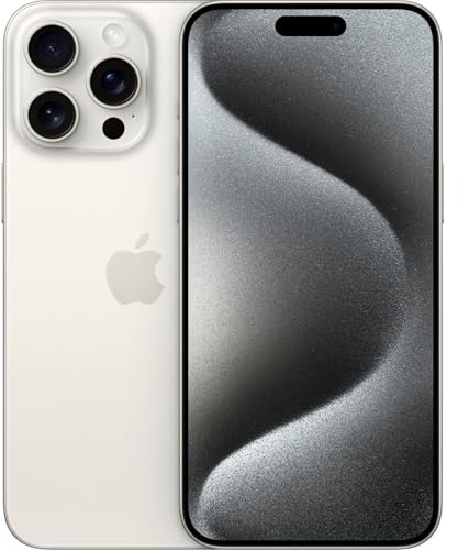 Apple iPhone (Renewed Premium) 15 Pro Max, 256GB, White Titanium - Unlocked