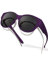 LVIOE Fitover Lunettes de soleil polarisées pour femme, monture ronde tendance, protection UV, A05 - Violet mat