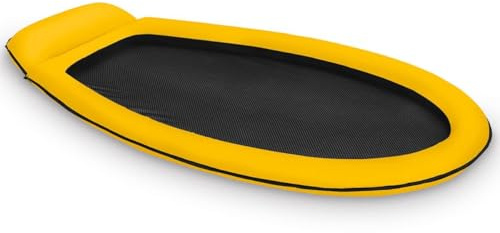 Intex 58836EU Mesh Mat - Aufblasbarer Wasserhängematte - 178 x 94 cm - Farblich Sortiert (Yellow)