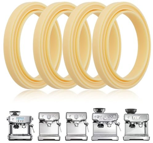 4 Stück Silikon-Dampfring, Kopfdichtung Kaffeemaschine Zubehör, Keine BPA-Silikondichtung für Breville Espresso Machine 878/870/860/840/810/500/450/ Sage 500/870/875/880/810/878