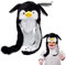 Shyllin Gorro Orejas Que Se Mueven, Gorro Conejo Mueve Orejas, Sombrero de Conejo con Orejas, Gorra de Conejo Adecuado para Fiesta de Disfraces, Fiesta de Navidad, Carnaval, Cosplay (pingüino)