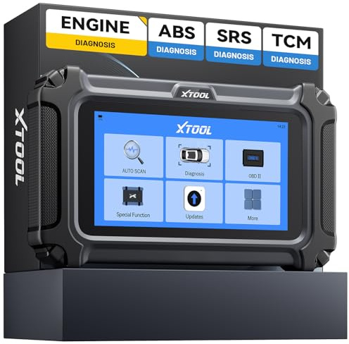 XTOOL D5 OBD2 Diagnosegerät Auto, KFZ Auslesegerät für 99% Fahrzeuge, 4 Systeme Motor ABS SRS Getriebe, 10+ Resets DPF GPF Öl EPB SAS BMS, Auto Diagnosegerät WiFi Free Update, CAN FD AutoVIN