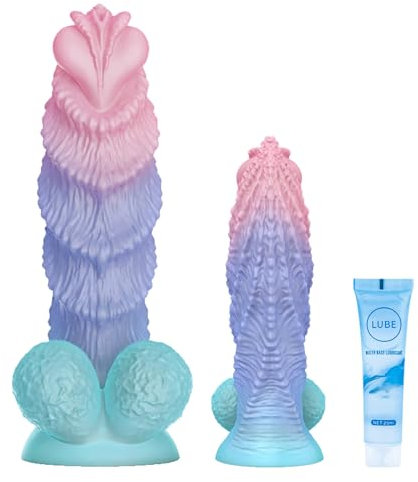 Squirting Sex Toy Monster Ejaculating Realistic Dildo Soft Feel Like Real Skin Silicone Anal Dildo with Strong Suction Cup for G Spot Anal Play Adult Sex Toys for Women Golden (3 Colour 7.48“)