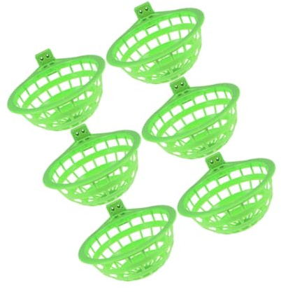jojofuny 6 pièces Lot de Bols Nid pour Pigeons Plastique Vert Nids pour Élevage et Éclosion Bol de Nidification Facile à Nettoyer Adapté Aux Pigeons Perruches et Pinsons Cage