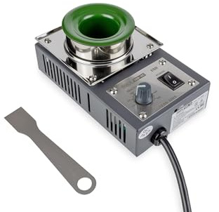 QUICK sensorgeregelter Löttiegel Titanium beschichtet 200 W Lötbad mit Ø36mm 150-500°C für bleifreies & bleihaltiges Lot QU100-4C