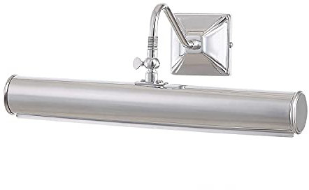 Licht-Erlebnisse Edle Bilderleuchte GAMBAR 3 B:36cm in Chrom poliert Wandlampe verstellbar Premium Jugendstil Design Lampe