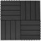 vidaXL 22x Terrassenfliesen Fliesen Holzfliesen Klickfliese Balkonfliese Terrassenfliesen Gartenfliesen Fliese Balkon Terrasse Pool 30x30cm 2qm WPC Schwarz