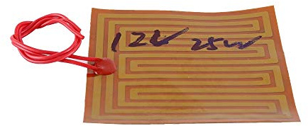 AILOVA Films Chauffants en Polyimide,25W PI Polyimide Film Chauffage Élément Adhésif Flexible 12V 100x100mm Capteur de Température