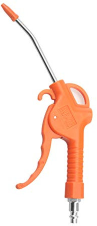 Druckluftpistole Ausblaspistole 125mm, 1/4 Lufteinlass, 8 Bar Max. Arbeitsdruck, Luftpistole für Kompressor (Orange)