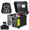 LASIEYO 45L Motorrad Topcase, Aluminium Motorrad Heckbox Reisen Motorradkoffer mit Sicherheitsschloss für Lager Helm Großes Gepäck, Wasserdicht Motorrads Top Box
