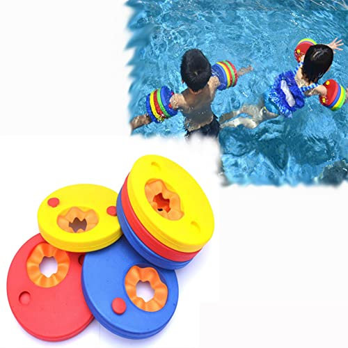 SARGE 6 Stück/Packung Eva-Schaumstoff-Schwimmscheiben-Armbänder Schwimmhülsen Aufblasbares Pool-Schwimmbrett Kinderschwimmübungen Kreisringe