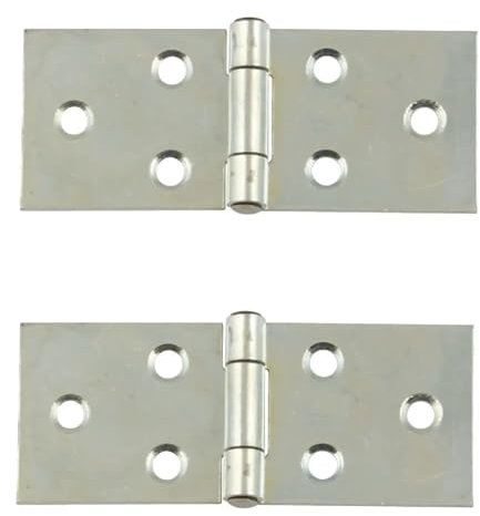 cyclingcolors 2x möbel scharniere stahl stahlkugel silber stahl türscharnier schrank gerollte möbelband türband, 25x60mm