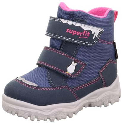 Superfit Mädchen Husky1 Warm Gefütterte Schneestiefel, Blau Pink 8010, 23 EU