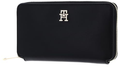 TOMMY HILFIGER Iconic Tommy Large Zip Around Wallet Black