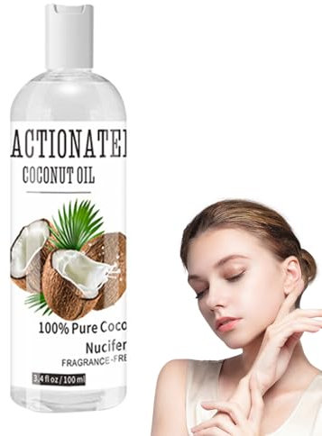 Olio di cocco frazionato, olio di cocco 100% naturale, di cocco per capelli e corpo, olio per il corpo, cura del corpo, sapore esotico di cocco, olio di,estratto di Body