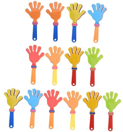 FUNOMOCYA Aplaudidores de Mano Plástico Pequeño 20 Piezas Colores Surtidos para Fiestas Infantiles Cumpleaños Carnaval Juguetes Animación Divertida Color Aleatorio Color Aleatorio