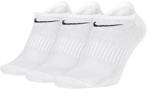 NIKE Socken 6 Paar Sneakersocken Füßlinge Socken SX7678 Weiß Grau Schwarz, Farbe:Weiss/Mehrfarbig, Socken Neu:34-38