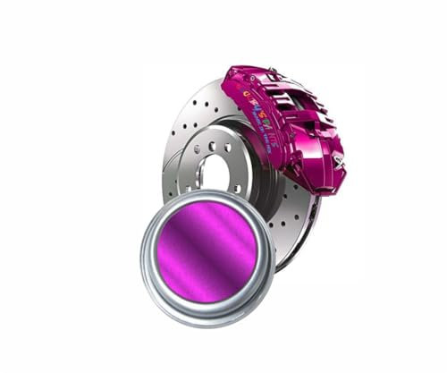 SCOOBYS PAINTS BACK IN THE MIX High Heat Resistant Gloss Brake Caliper Paint Wheel Engine Restore Metal (250Ml, Perilous Pink)
