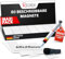 Reorda® Magnetstreifen beschreibbar - 80 Stück - 60x20mm (+ Stift) | Wiederbeschreibbar, beschreibbare Magnete für Whiteboard, Kanban, Magnettafel - beschriftbare Magnete für den Kühlschrank