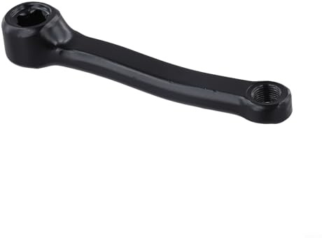 HEIBTENY Manivelle de rechange pour vélo d'appartement 127 mm avec trou carré gauche et droite - Pièce de rechange de 155 mm de long - Noir (manivelle droite)